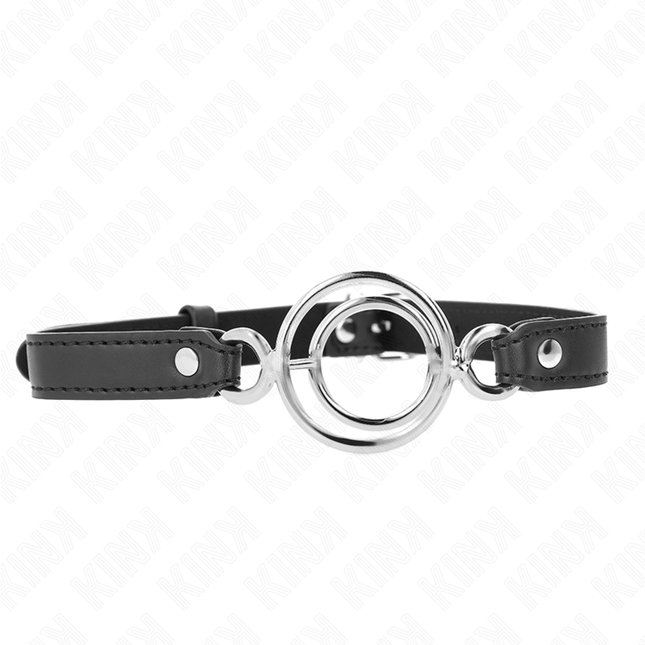 KINK - GAG AVEC PLUSIEURS O-RINGS 5 CM NOIR 63 X 2,5 CM by KINK COLLAR & GAG