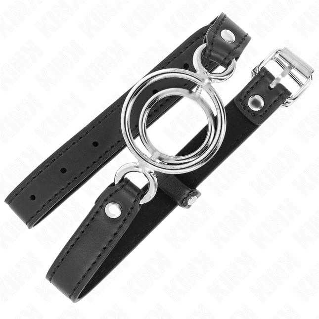 KINK - GAG AVEC PLUSIEURS O-RINGS 5 CM NOIR 63 X 2,5 CM by KINK COLLAR & GAG