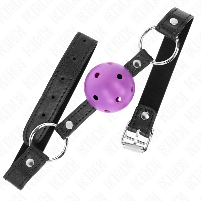 KINK - BALLE CREUSE DURE VIOLET 4,5 CM BAG 63,5 X 2 CM by KINK COLLAR & GAG