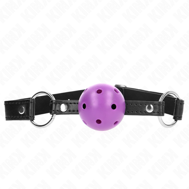 KINK - BALLE CREUSE DURE VIOLET 4,5 CM BAG 63,5 X 2 CM by KINK COLLAR & GAG