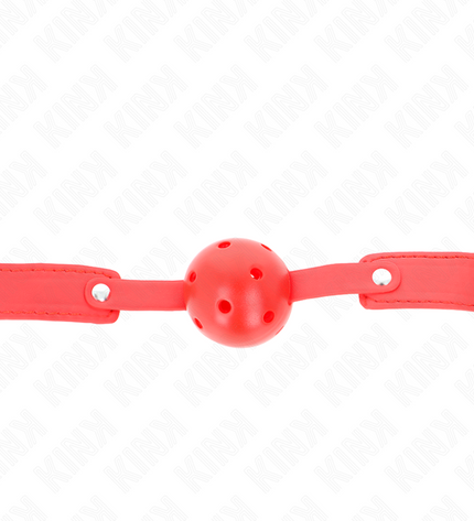 KINK - BALLE RESPIRANTE ROUGE 4,5 CM BAG 65 x 2,5 CM by KINK COLLAR & GAG