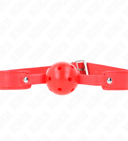 KINK - BALLE RESPIRANTE ROUGE 4,5 CM BAG 65 x 2,5 CM by KINK COLLAR & GAG
