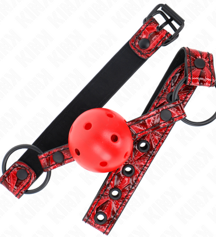 KINK - BOULE MOTIF DIAMANT 4,5 CM GAG MODÈLE 1 64,5 CM RÉGLABLE 42-60 CM by KINK COLLAR & GAG