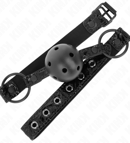 KINK - BOULE MOTIF DIAMANT 4,5 CM GAG MODÈLE 3 64,5 CM RÉGLABLE 42-60 CM by KINK COLLAR & GAG