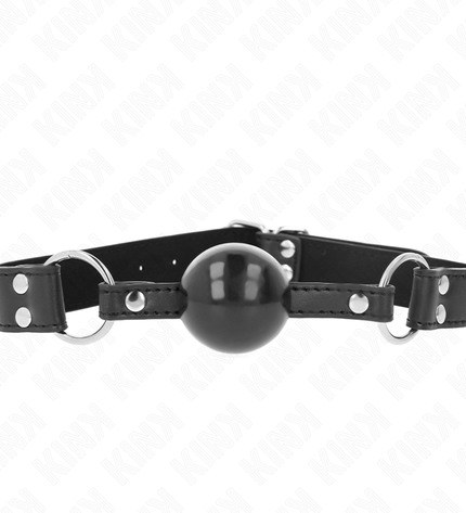KINK - BÂTON BILLE SOUPLE ET SOLIDE 4 CM AVEC SANGLE EN CUIR 62 x 2,5 CM RÉGLABLE 42-58 CM by KINK COLLAR & GAG