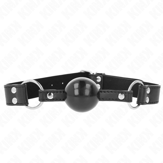 KINK - BÂTON BILLE SOUPLE ET SOLIDE 4 CM AVEC SANGLE EN CUIR 62 x 2,5 CM RÉGLABLE 42-58 CM by KINK COLLAR & GAG
