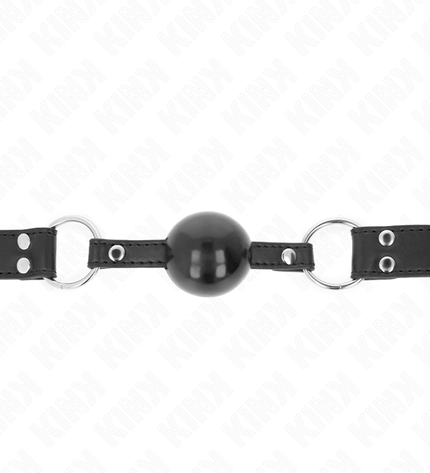 KINK - BÂTON BILLE SOUPLE ET SOLIDE 4 CM AVEC SANGLE EN CUIR 62 x 2,5 CM RÉGLABLE 42-58 CM by KINK COLLAR & GAG