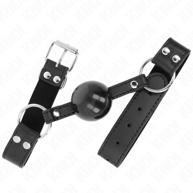 KINK - BÂTON BILLE SOUPLE ET SOLIDE 4 CM AVEC SANGLE EN CUIR 62 x 2,5 CM RÉGLABLE 42-58 CM by KINK COLLAR & GAG