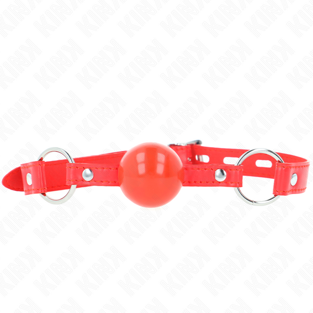 KINK - BÂILLON TPE BALLE 4 CM AVEC ROJO LOCK 60 x 2 CM - Concombre Boutique