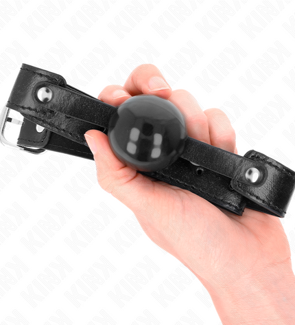 KINK - BALLE TPE SOUPLE 4 CM GAG MODÈLE 2 65 x 2,5 CM by KINK COLLAR & GAG