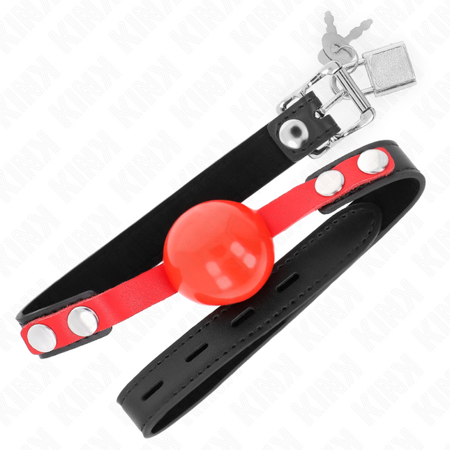 KINK - BALLE TPE SOUPLE 4 CM GAG MODÈLE 4 60 x 2 CM RÉGLABLE 37-52 CM by KINK COLLAR & GAG