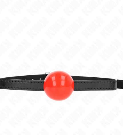 KINK - BALLE SOLIDE SIMPLE ROUGE 4 CM BAG 65 x 1,5 CM by KINK COLLAR & GAG