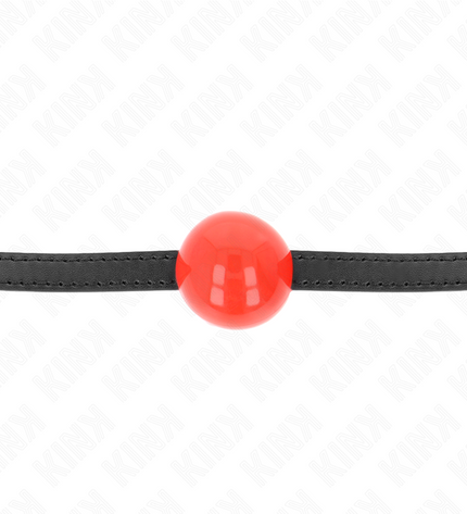 KINK - BALLE SOLIDE SIMPLE ROUGE 4 CM BAG 65 x 1,5 CM by KINK COLLAR & GAG