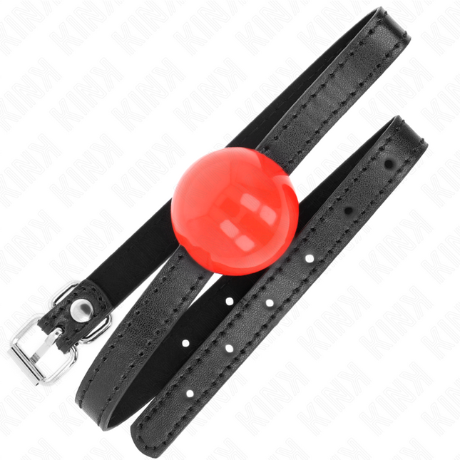 KINK - BALLE SOLIDE SIMPLE ROUGE 4 CM BAG 65 x 1,5 CM by KINK COLLAR & GAG