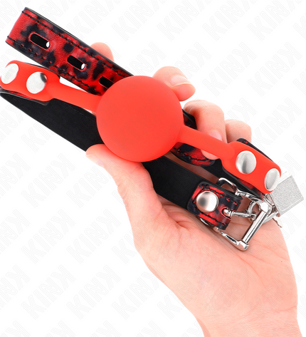 KINK - MODÈLE 2 BILLE EN SILICONE 4 CM BAG AVEC SERRURE 60 x 2 CM by KINK COLLAR & GAG