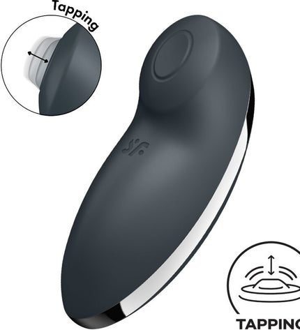 SATISFYER - TAP & CLIMAX 2 VIBRATEUR & STIMULATEUR GRIS by SATISFYER VIBRATOR