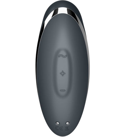 SATISFYER - TAP & CLIMAX 2 VIBRATEUR & STIMULATEUR GRIS by SATISFYER VIBRATOR