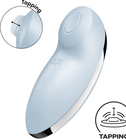 SATISFYER - TAP & CLIMAX 2 VIBRATEUR & STIMULATEUR BLEU by SATISFYER VIBRATOR