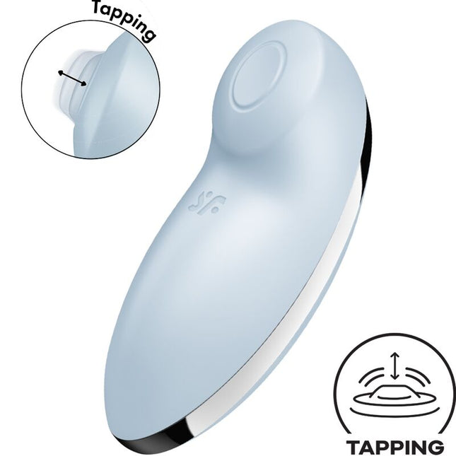 SATISFYER - TAP & CLIMAX 2 VIBRATEUR & STIMULATEUR BLEU by SATISFYER VIBRATOR