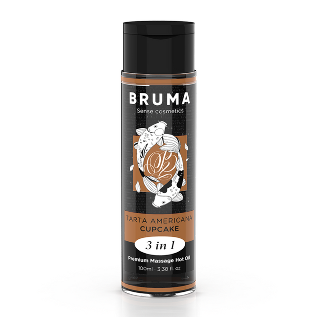 BRUMA - HUILE DE MASSAGE PREMIUM EFFET CHALEUR SAVEUR CUPCAKE 3 EN 1 - 100 ML by BRUMA