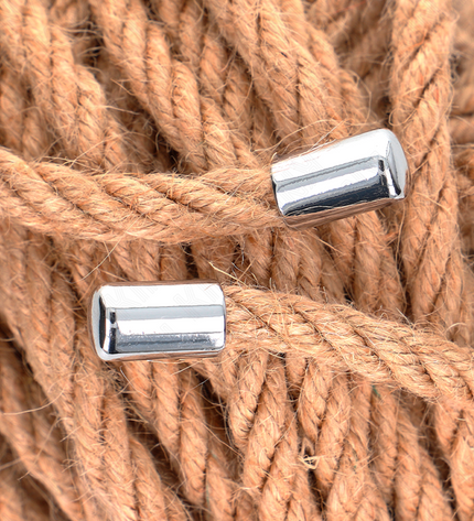 KINK - CORDE DE CHANVRE AVEC TÊTE MÉTALLIQUE 10 MÈTRES by KINK ROPE ARTS