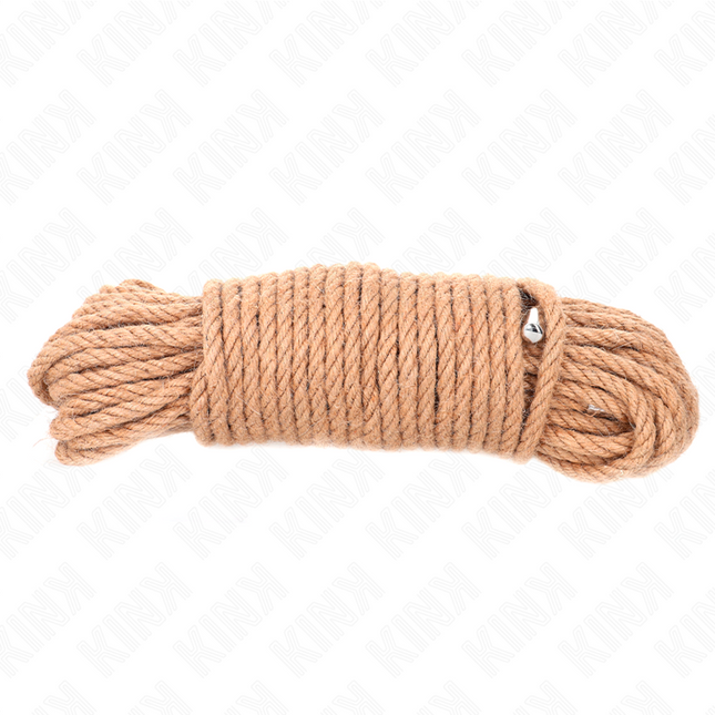 KINK - CORDE DE CHANVRE AVEC TÊTE MÉTALLIQUE 20 MÈTRES by KINK ROPE ARTS
