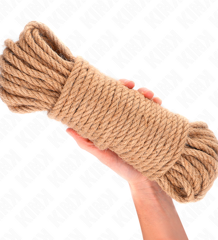 KINK - CORDE DE CHANVRE AVEC TÊTE MÉTALLIQUE 20 MÈTRES by KINK ROPE ARTS