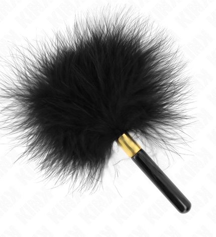 KINK - PLUMES CHACOULES EN MÉTAL DORÉ NOIR 18 CM by KINK IMPACT & TOUCH