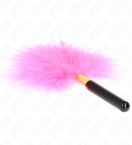KINK - PLUMES TICKLE EN MÉTAL DORÉ FUCHSIA 18 CM by KINK IMPACT & TOUCH
