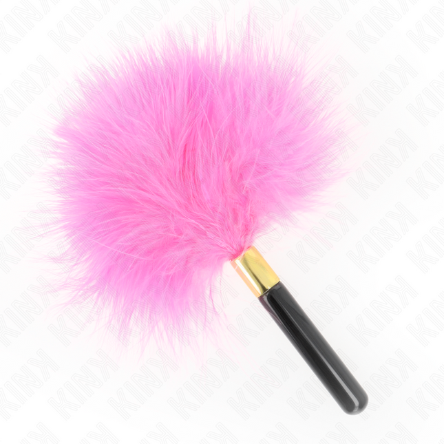 KINK - PLUMES TICKLE EN MÉTAL DORÉ FUCHSIA 18 CM by KINK IMPACT & TOUCH