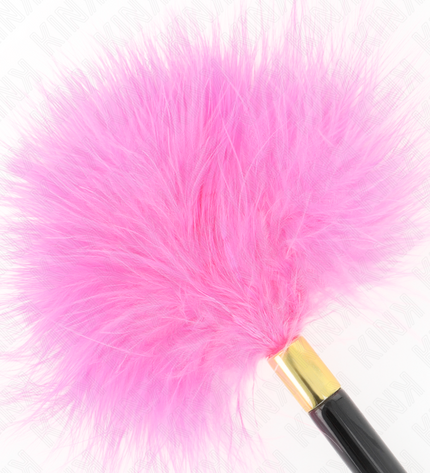 KINK - PLUMES TICKLE EN MÉTAL DORÉ FUCHSIA 18 CM by KINK IMPACT & TOUCH