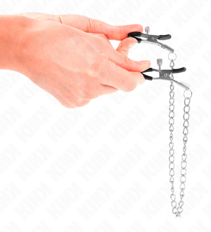 KINK - PINCES À TÉLÉMONS À CHAÎNE FINE 30 CM by KINK NIPPLE GRIP