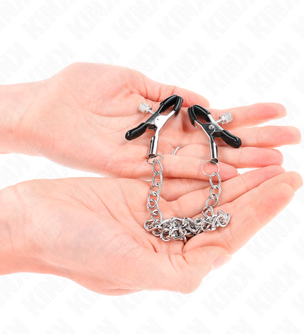 KINK - PINCES À TÉLÉMONS À CHAÎNE FINE 30 CM by KINK NIPPLE GRIP