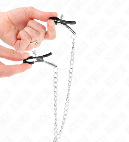 KINK - PINCES TRIPLE À TAMELON ET CLITO AVEC CHAÎNE MODÈLE 0 by KINK NIPPLE GRIP