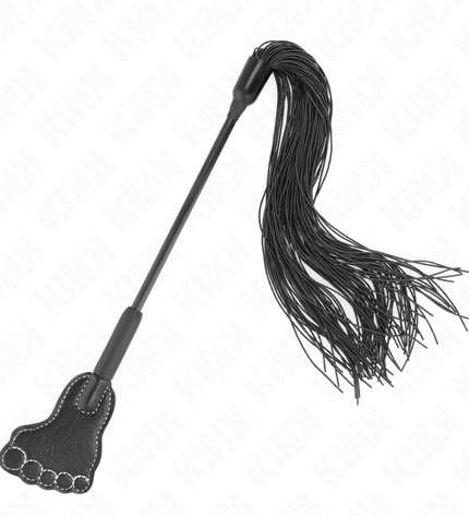 KINK - PAGAIE EN FORME DE PIED AVEC FOUET À GLAND 31 CM by KINK IMPACT & TOUCH