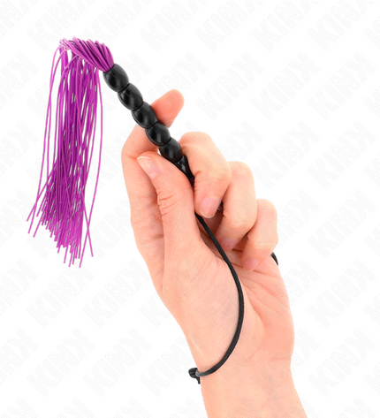 KINK - MINI FOUET EN SILICONE AVEC 6 BILLES VIOLES 26 CM by KINK IMPACT & TOUCH