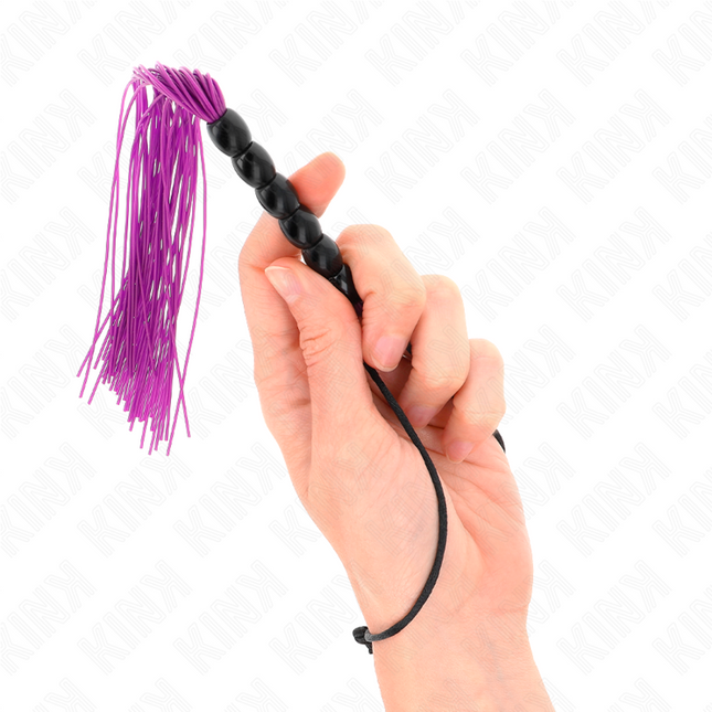 KINK - MINI FOUET EN SILICONE AVEC 6 BILLES VIOLES 26 CM by KINK IMPACT & TOUCH