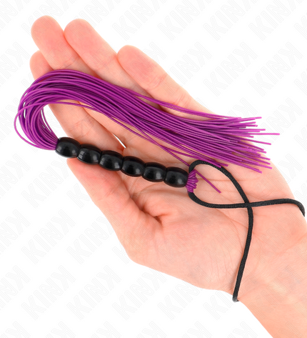 KINK - MINI FOUET EN SILICONE AVEC 6 BILLES VIOLES 26 CM by KINK IMPACT & TOUCH