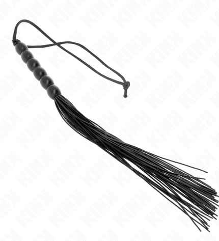 KINK - MINI FOUET EN SILICONE AVEC 6 BILLES NOIRES 26 CM by KINK IMPACT & TOUCH