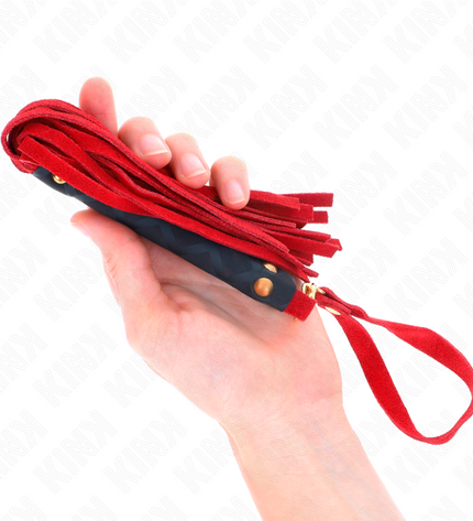KINK - MINI FOUET DAIM ROUGE 30 CM by KINK IMPACT & TOUCH