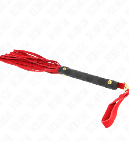 KINK - MINI FOUET DAIM ROUGE 30 CM by KINK IMPACT & TOUCH