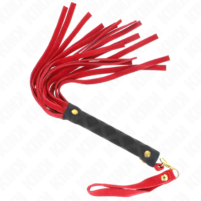 KINK - MINI FOUET DAIM ROUGE 30 CM by KINK IMPACT & TOUCH