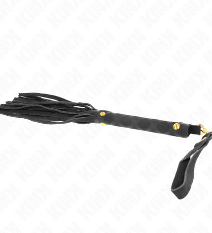 KINK - MINI FOUET DAIM NOIR 30 CM by KINK IMPACT & TOUCH