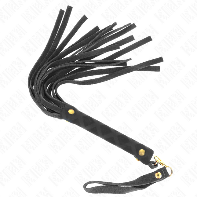 KINK - MINI FOUET DAIM NOIR 30 CM by KINK IMPACT & TOUCH