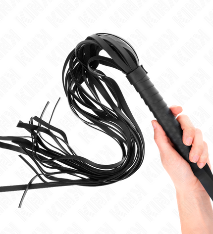 KINK - FOUET NEGRO MANCHE COURT LONG QUEUE 70 CM by KINK IMPACT & TOUCH