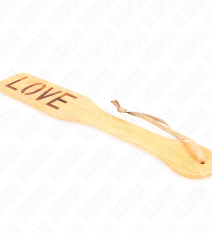 KINK - PALETTE EN BAMBOU MOT AMOUR 32 X 5,5 CM by KINK IMPACT & TOUCH