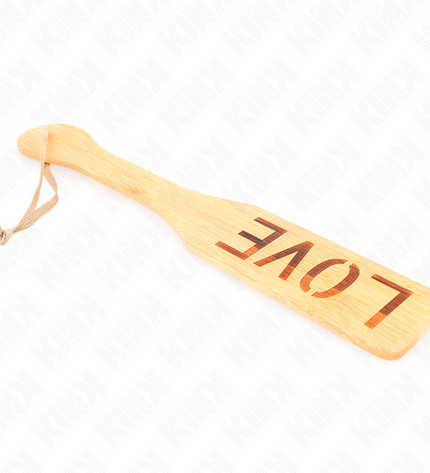 KINK - PALETTE EN BAMBOU MOT AMOUR 32 X 5,5 CM by KINK IMPACT & TOUCH