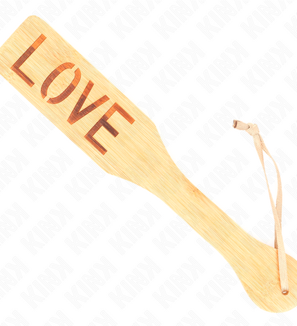 KINK - PALETTE EN BAMBOU MOT AMOUR 32 X 5,5 CM by KINK IMPACT & TOUCH