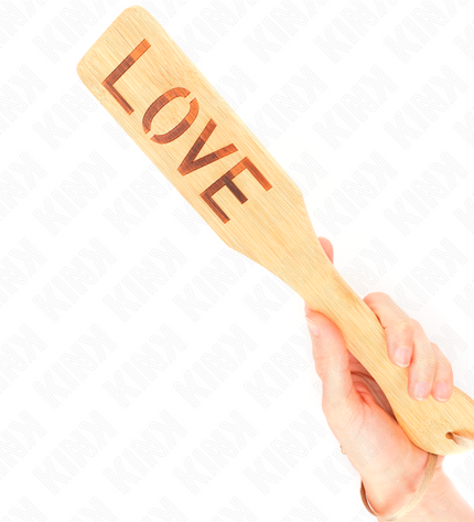 KINK - PALETTE EN BAMBOU MOT AMOUR 32 X 5,5 CM by KINK IMPACT & TOUCH