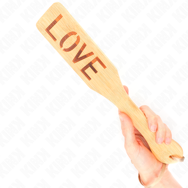 KINK - PALETTE EN BAMBOU MOT AMOUR 32 X 5,5 CM by KINK IMPACT & TOUCH